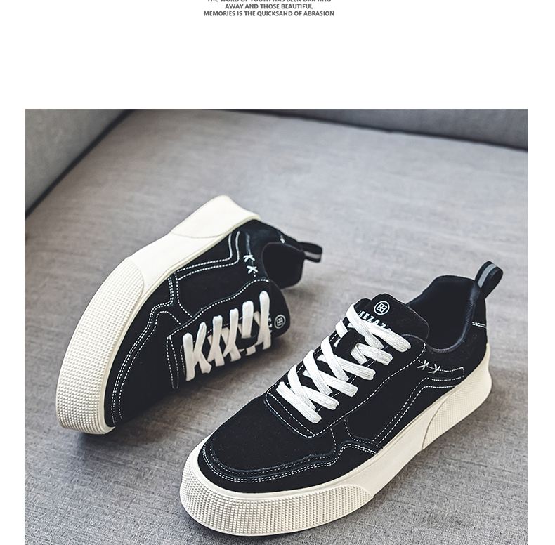 \12304; READY SOTCK】 Scarpe casual retrò piatte da uomo, scarpe da tavola con suola spessa semplici e alla moda._voghion.com