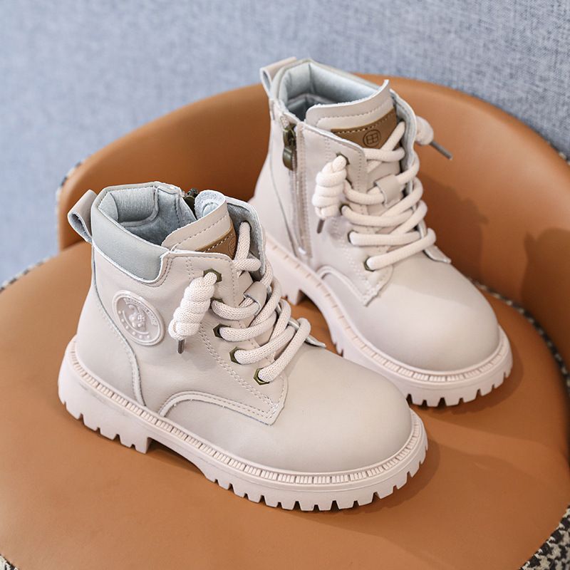 Martin 2025 Automne/Hiver Nouvelles Chaussures Enfants Filles Bébé Petit Jaune Garçons Bottes Courtes Décontractées_voghion.com