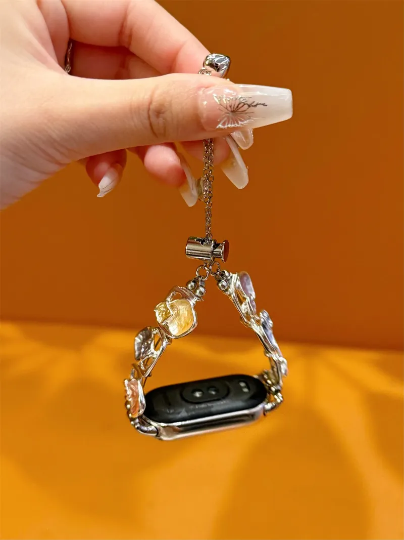 Pašček za uro za Xiaomi Band 8 7 8Pro 7Pro 6 5 4 3 Barvni Diamanti Temperament Zapestnica Pašček za uro_voghion.com