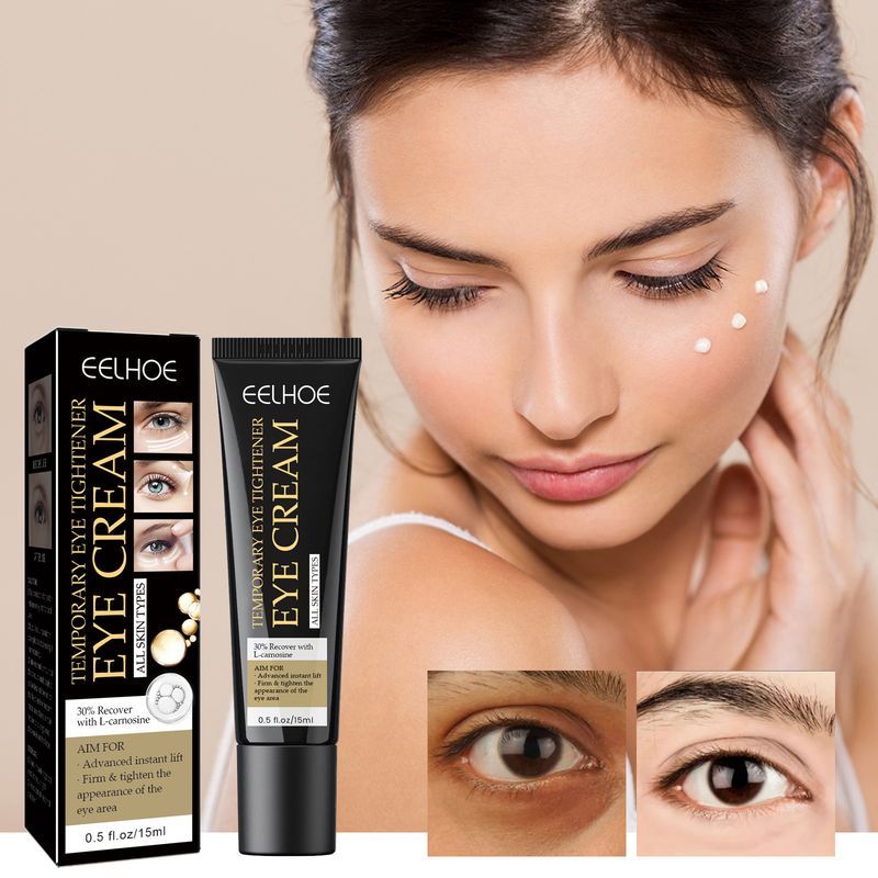 Crema reafirmante instantánea EELHOE con ojeras y bolsas de ojos Hidrata y reafirma la piel alrededor de los ojos_voghion.com