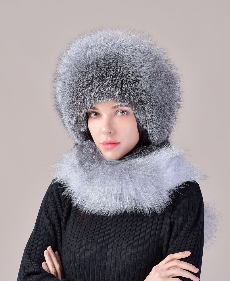 Cappelli da cacciatore Cappello in pelliccia di volpe Cappello invernale da donna Cappello in pelliccia di coniglio Rex Cappello mongolo Cappello caldo con protezione per le orecchie Cappello in pelliccia da donna invernale_voghion.com