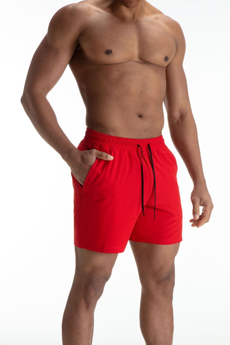 Men's Mesh Panel Running Shorts - Quick-Dry & Breathable For Gym Basketball & Outdoor Workouts (Black/White)_voghion.com