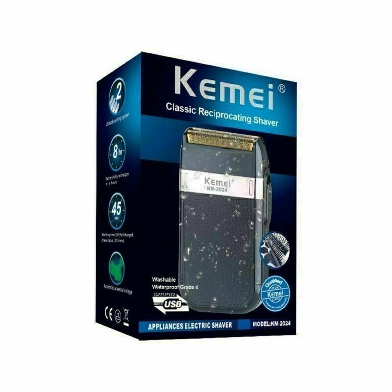 Kemei Elektrorasierer Trimmer Wiederaufladbarer tragbarer Herrenrasierer KM-2024_voghion.com