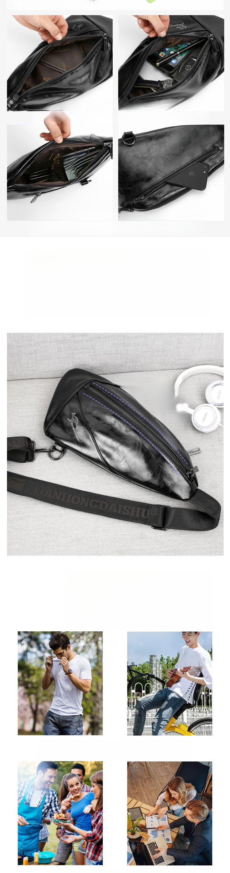 Borsa a tracolla casual da uomo, nuova borsa a tracolla in vera pelle, autunno/inverno_voghion.com