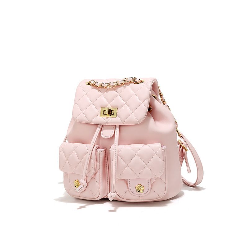 Quilted Chain Women's Bag Fall/Winter 2025 New Multi-Pocket Backpack Travel Large Capacity Backpack_voghion.com