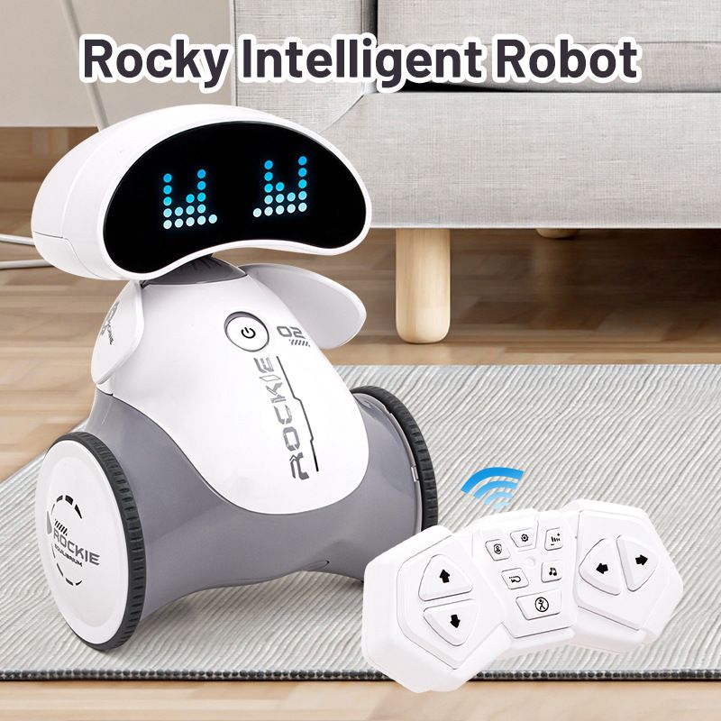 Intelligente ouder-kind interactieve inductieprogrammering elektrisch speelgoed licht muziek dansende robot_voghion.com