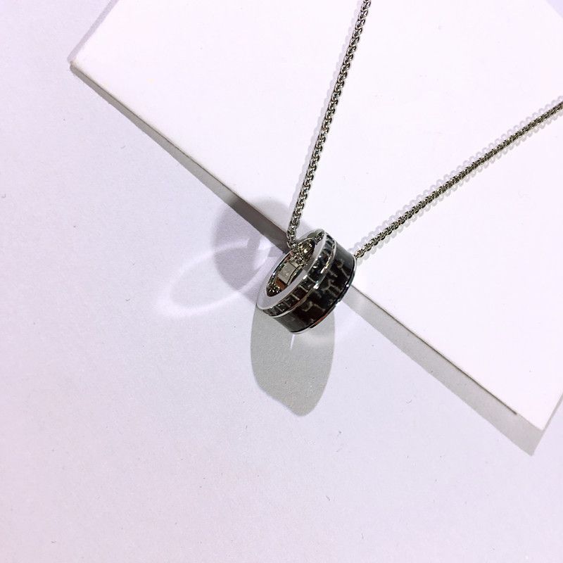 Kolmönster turpärlor halsband för män och kvinnor elementkristall nyckelbenshalsband_voghion.com