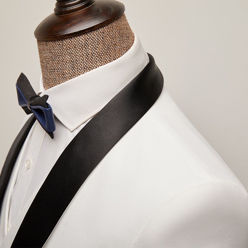 CT Autumn Winter New Photo Studio White Formal Wear Korean Style Casual Three-Piece Set Men's Suit_voghion.com