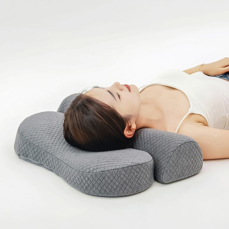 Memory Foam Traction For Adults Home Use Single Repair Nap Soft Support Breathable Neck Protection Pillow_voghion.com