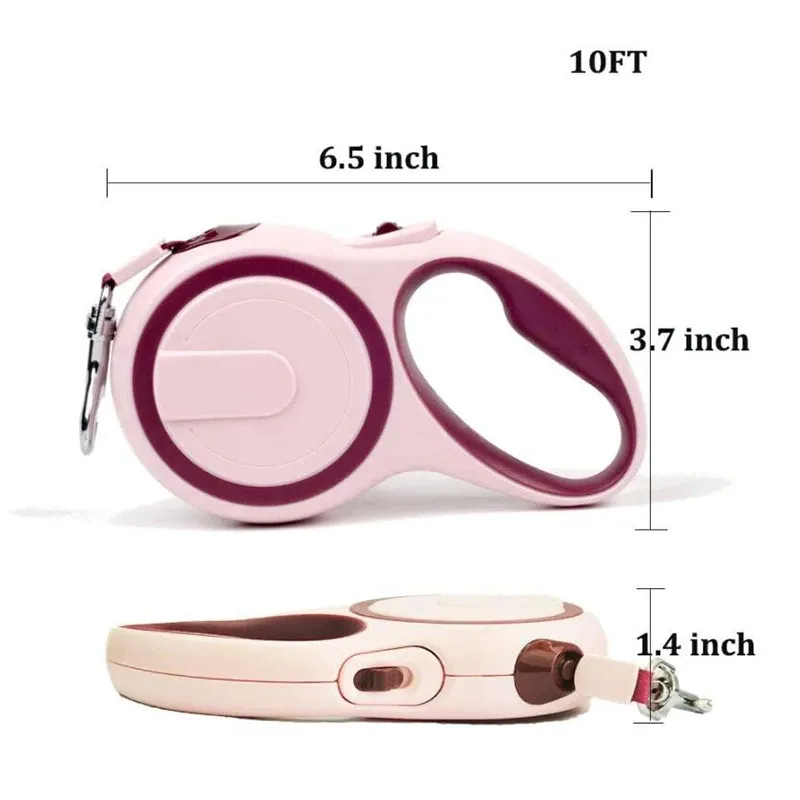 CDDMPET Nylon Retractable Dog Leash 3/5 M By PawParty Store_voghion.com