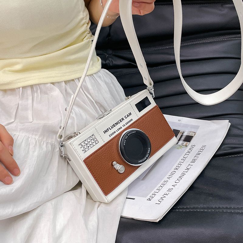 Nieuwe mode trendy coole camera klein vierkant voor vrouwen Koreaanse versie uniek niche ontwerp veelzijdige schouder crossbody_voghion.com