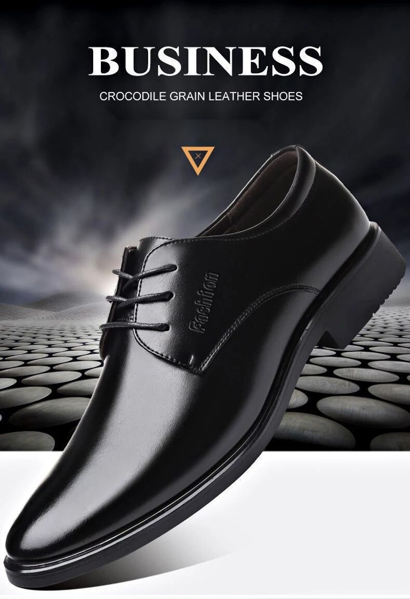 Selected New Elegant Men's British Style Elevated Business Casual Leather Fashion Simple Versatile Pointed Shoes_voghion.com