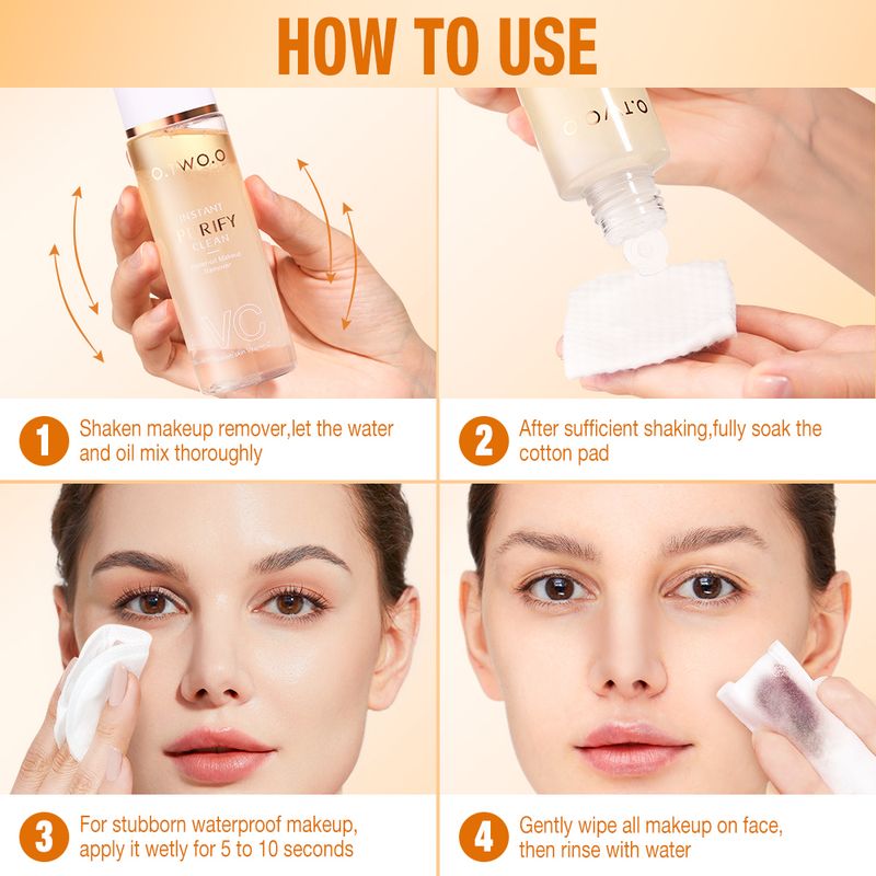 O.TWO.O Water-olie Make-up Remover VC Essense Diep Reinigende Volledige Gezichtsmake-up Instant Purify Cosmetics Residual Voor Alle Huidtypen_voghion.com