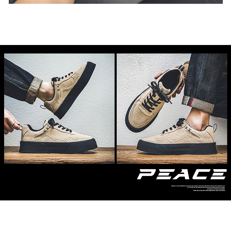 \12304; READY SOTCK】 Scarpe casual retrò piatte da uomo, scarpe da tavola con suola spessa semplici e alla moda._voghion.com