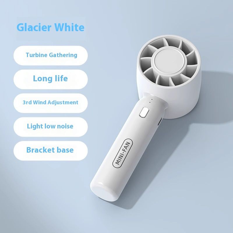 Handheld Fan, Portable Refrigeration Air Conditioner, Ultra Strong Silent Desktop, Mini Rechargeable Small USB Fan_voghion.com
