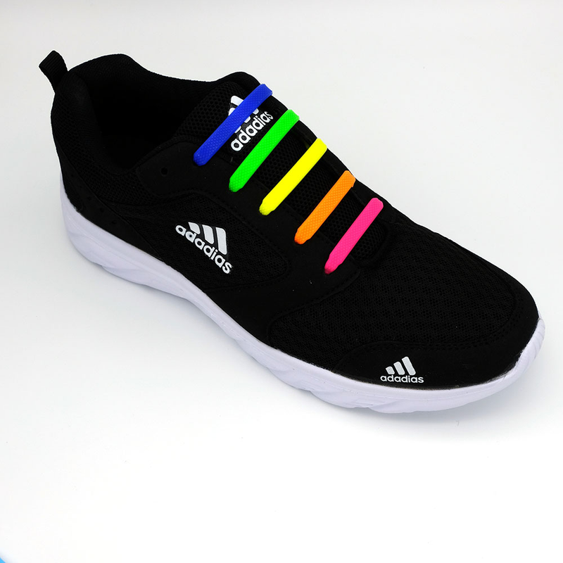 Silicone Elastic Shoelaces Special No Tie Shoelace Lacing Kids Adult Sneakers Quick Shoe Creative Lazy Rubber Lace_voghion.com