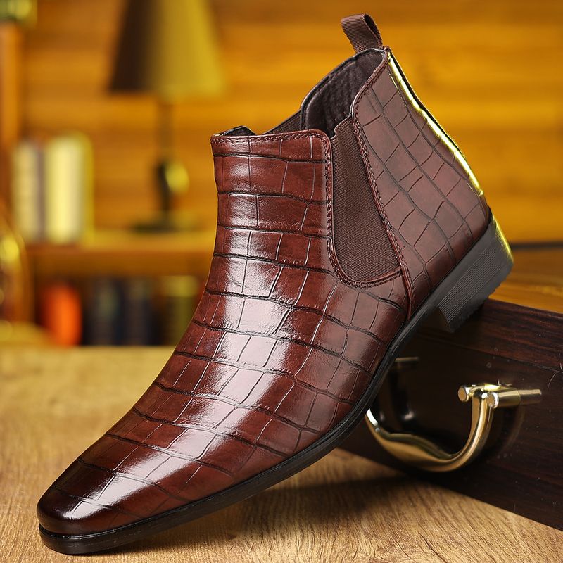 Stivali da cowboy Martin da uomo in pelle, stile britannico, estivi e da gentiluomo_voghion.com