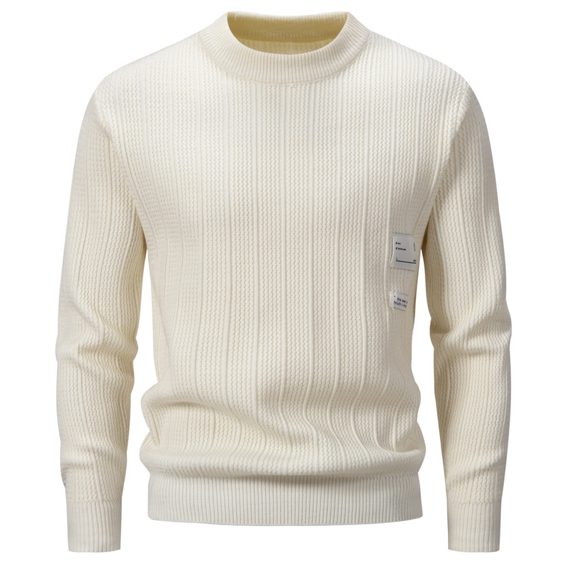 2023 new winter men's slim round neck sweater versatile warm pullover sweater bottoming shirt _voghion.com