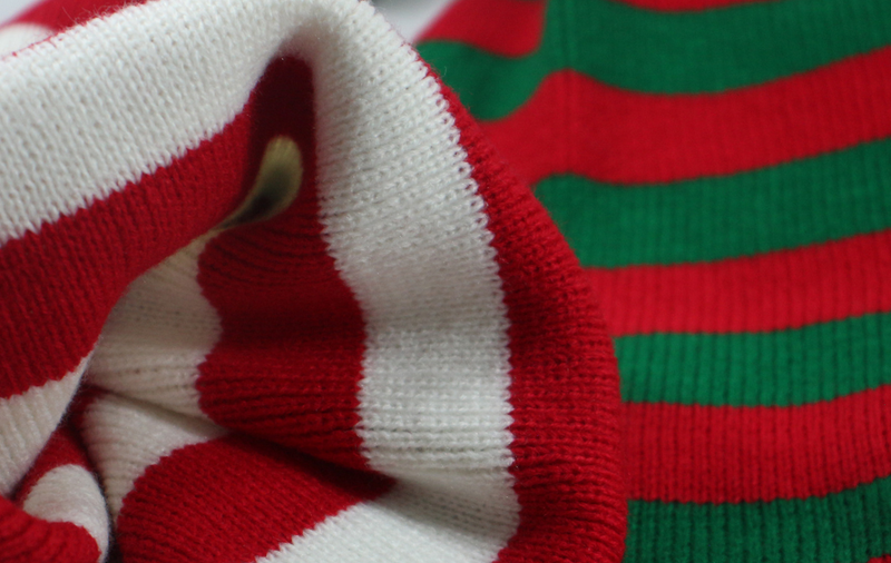 Nieuwe herfst winter kerst heren dames gebreide mutsen, Kerstman rood en wit gestreepte mutsen verkopen goed_voghion.com