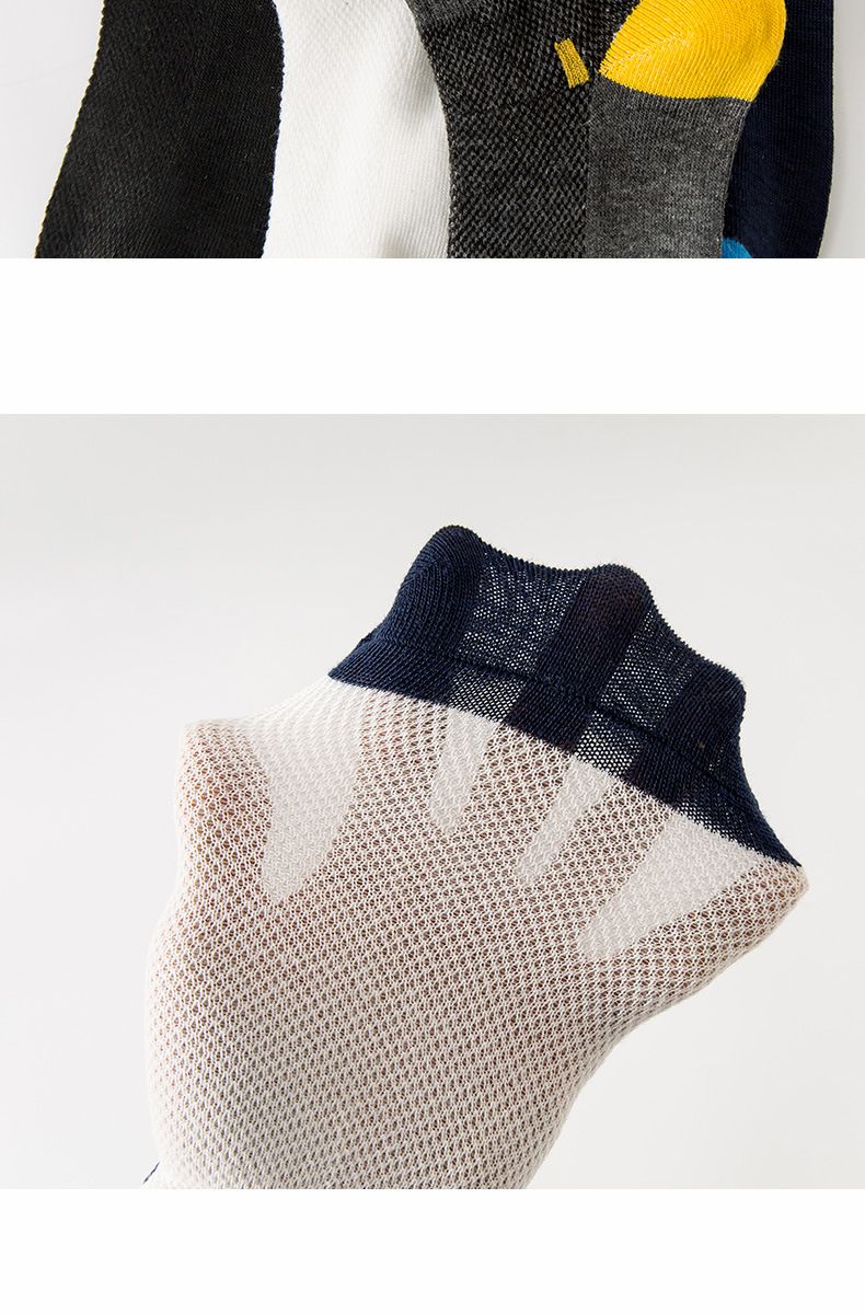 24 Neue Zhuji-Socken für Herren, dünne, mittellange und kurze Socken für Herren, sportlich, lässig, schweißabsorbierend, atmungsaktive Netzsocken_voghion.com