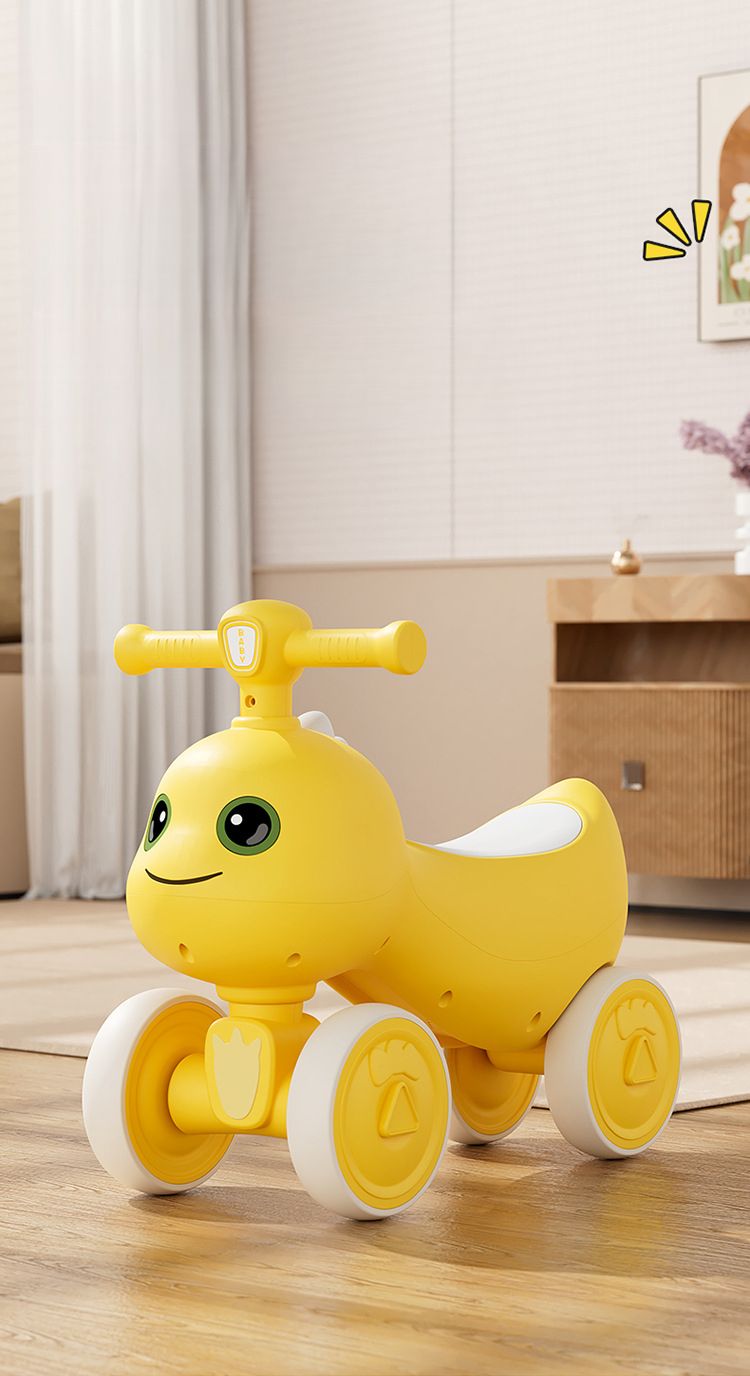 Nailong Laufrad für 1- bis 3-Jährige, vierrädriger Baby-Scooter, Lauflernhilfe für Jungen und Mädchen, Geschenk zum ersten Geburtstag_voghion.com