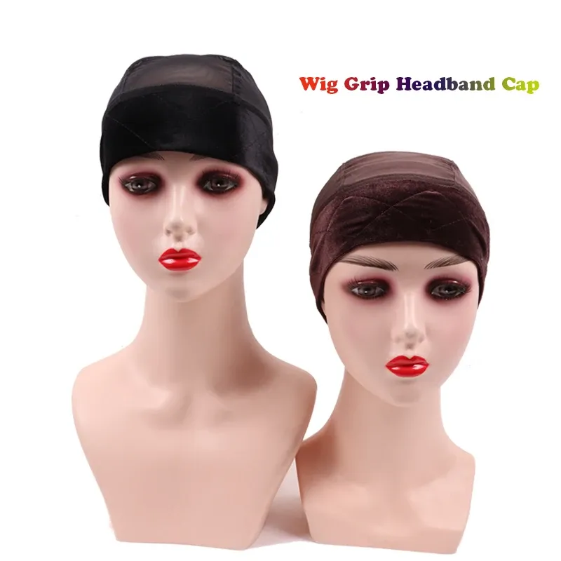 Breathable Wig Grip Cap Velvet Wig Caps Hair Protective_voghion.com