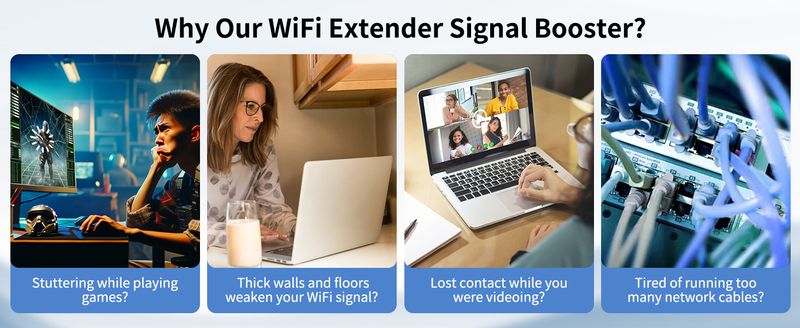 WiFi Extender 2025 – Fastest 1200Mbps Dual Band (5G/2.4G) Booster With Ethernet, Covers 10k Sq. Ft & 55 Devices For Home_voghion.com