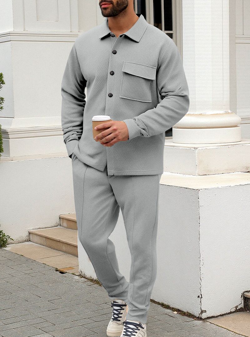 Abbigliamento da uomo Giacca monopetto slim fit da uomo - Cappotto casual con revers a lancia Tendenze moda più vendute_voghion.com