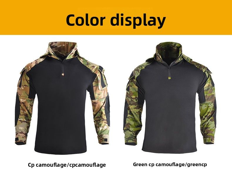 Hanye Outdoor New Dragon Armor Set Frog Tuta da combattimento a maniche lunghe da uomo, mimetica, tattica_voghion.com