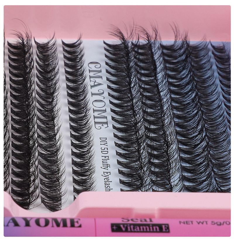 Valse wimpers Diy Enkele cluster haar Valse wimpers Natuurlijk dikke D kromming Gesegmenteerde 10-18m wimpers_voghion.com