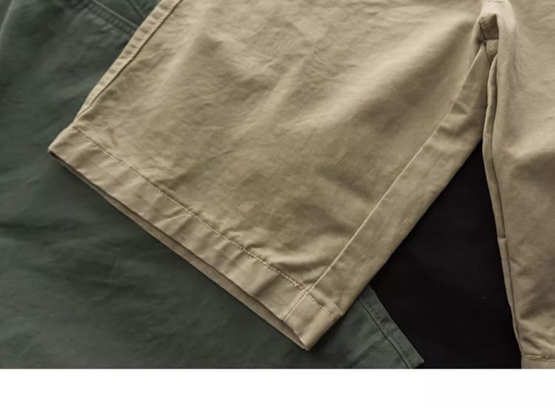 "Men's Korean Style Summer Work Shorts – Loose Fit Pure Cotton Casual Shorts With Drawstring For Outdoor & Office Wear"_voghion.com