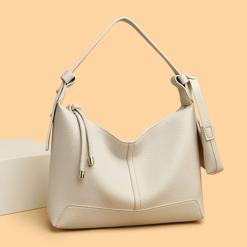 Summer 2025 New Series Lunch Box Niche Underarm Baguette High-Quality Soft Leather Shoulder Crossbody Women's Bag_voghion.com