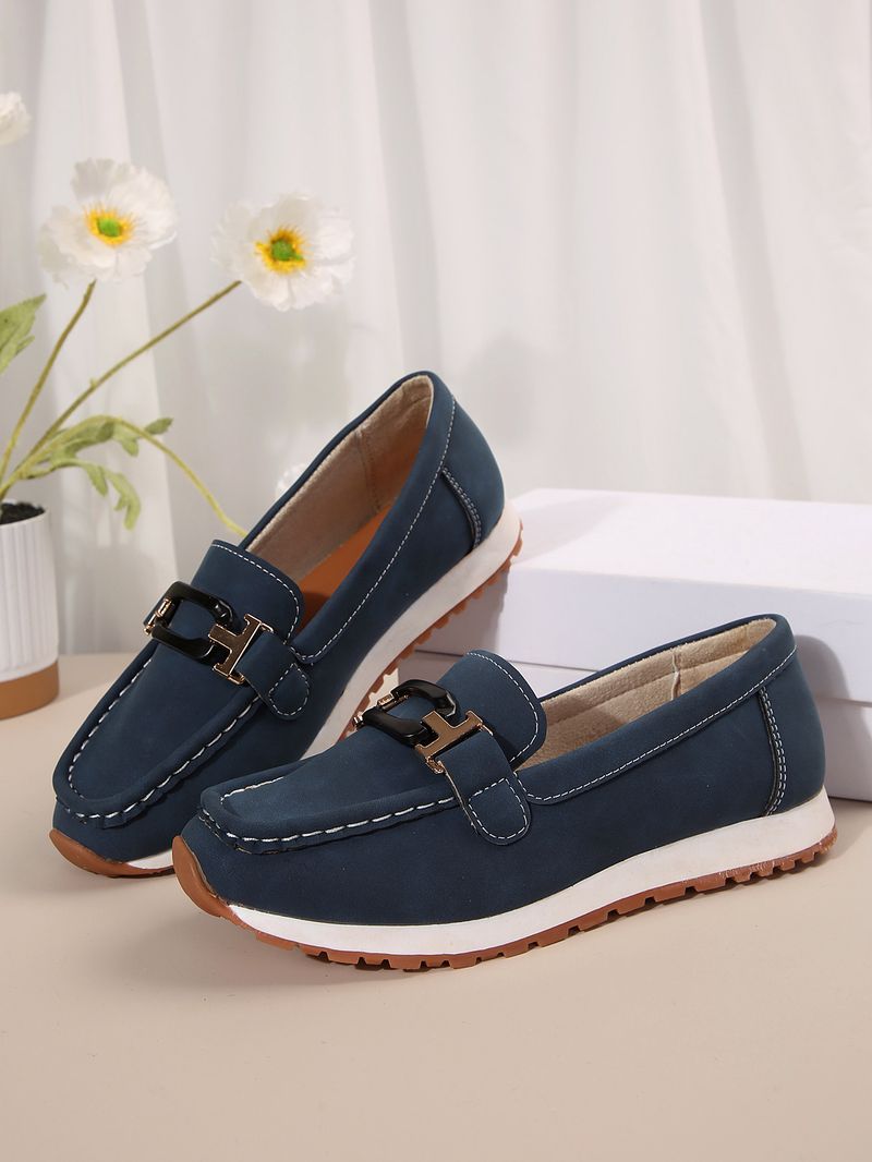 Fashion Fit Single für Frauen 24 neue runde Zehenpartie Mode lässig Plus Size Le Fu Dou Schuhe kleiner Duftstil_voghion.com