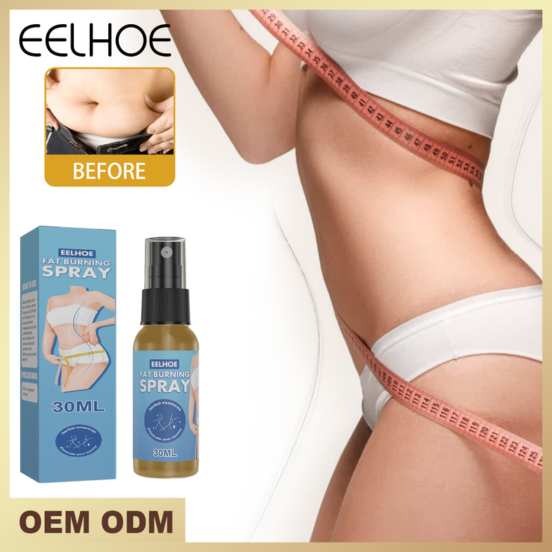Körper zeigen Schönes Spray, schöne schlanke Taille, die einen großen Bauch, einen Oberschenkelmuskel und eine straffende, hautstraffende Massageflüssigkeit formt_voghion.com