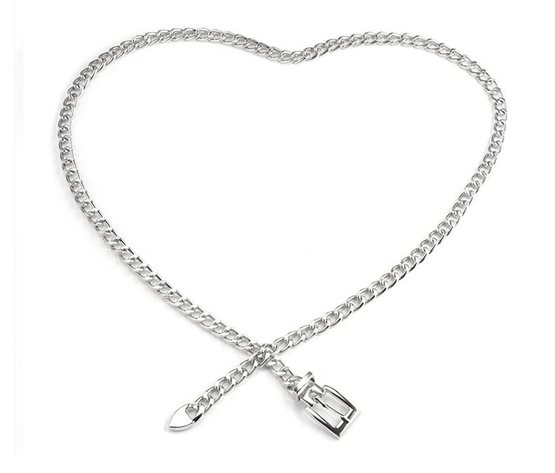 Instagram Style Waist Fashionable And Personalized Versatile Chain, Trendy Metal Women's Belt_voghion.com