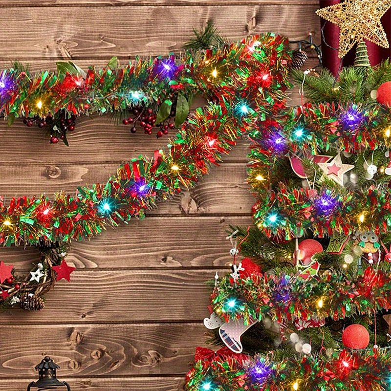 5M LED Lichter Weihnachten Glow bunte Tops Latte Streifen Weihnachtsbaum Festival Party Dekoration_voghion.com