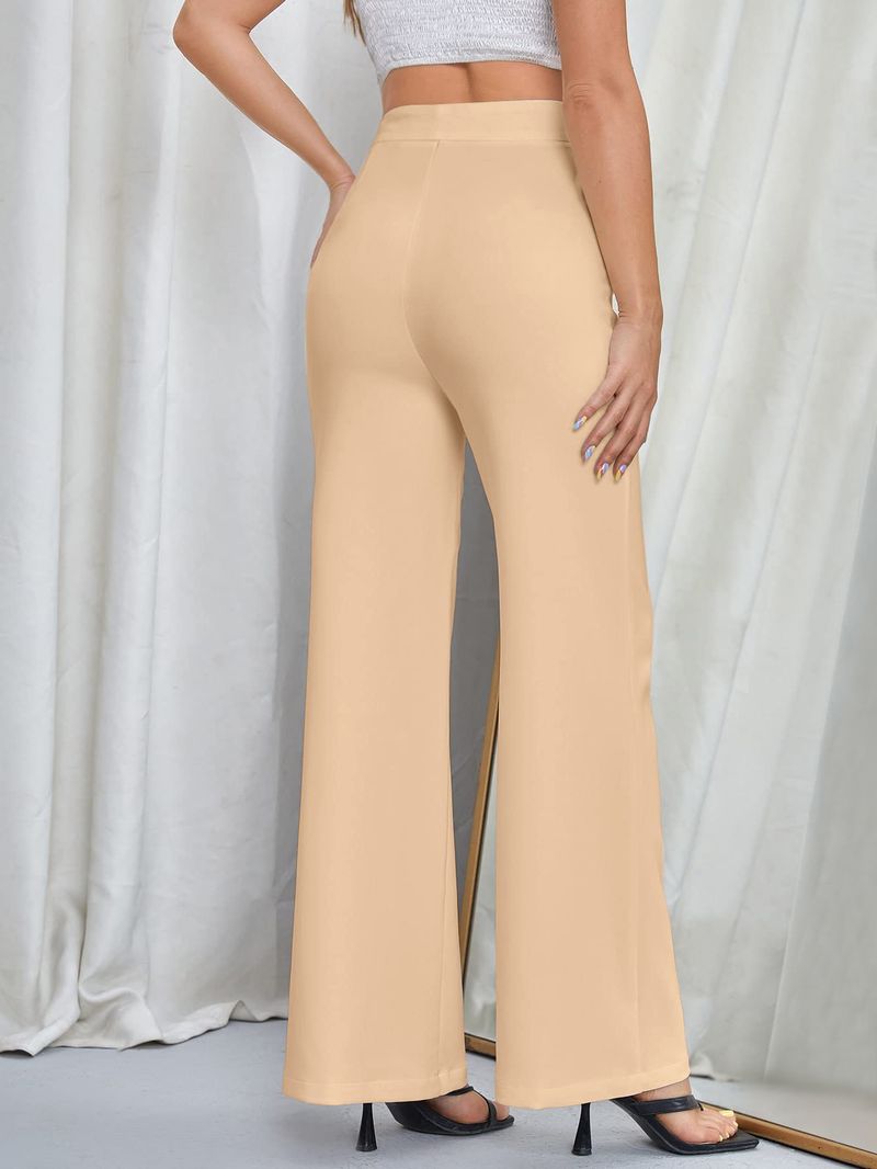 Abbigliamento donna autunno e inverno moda oro velluto a righe pantaloni casual da donna_voghion.com