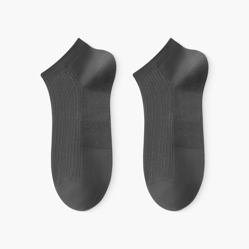 2025e Sommer Dünne Boot Reine Baumwolle Mesh Herren Voll-Baumwolle Atmungsaktiv Schweiß Absorbieren Deodorant Kurze Socken_voghion.com