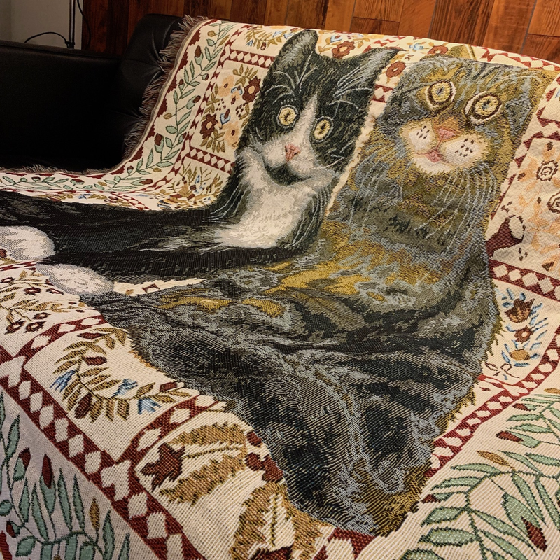 Freizeitdecke, Dekodecke, Haustierdecke, Baumwolldecke, Sofadecke, Strickdecke, Wandteppich_voghion.com