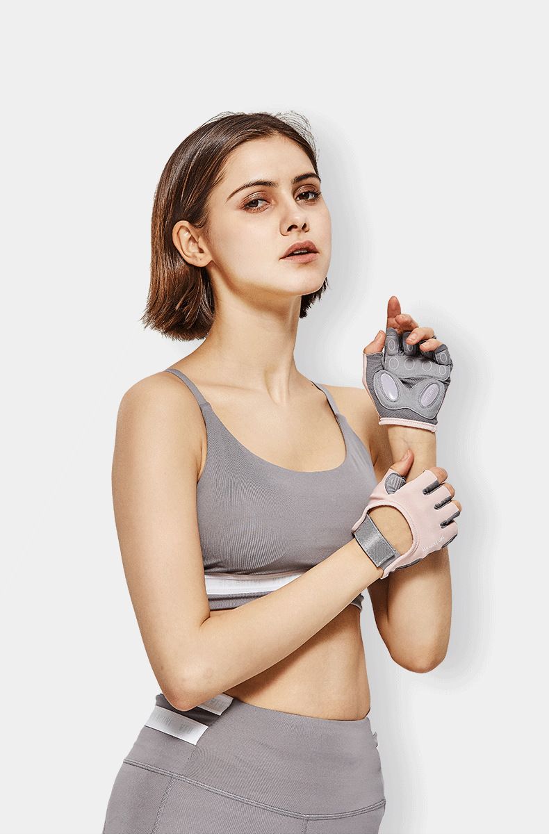 Fitness-Fahrradhandschuhe Damenausrüstung Verschleißfestes Sporttraining Handgelenk Kettlebell Yoga Palm Guards Sweatproof_voghion.com