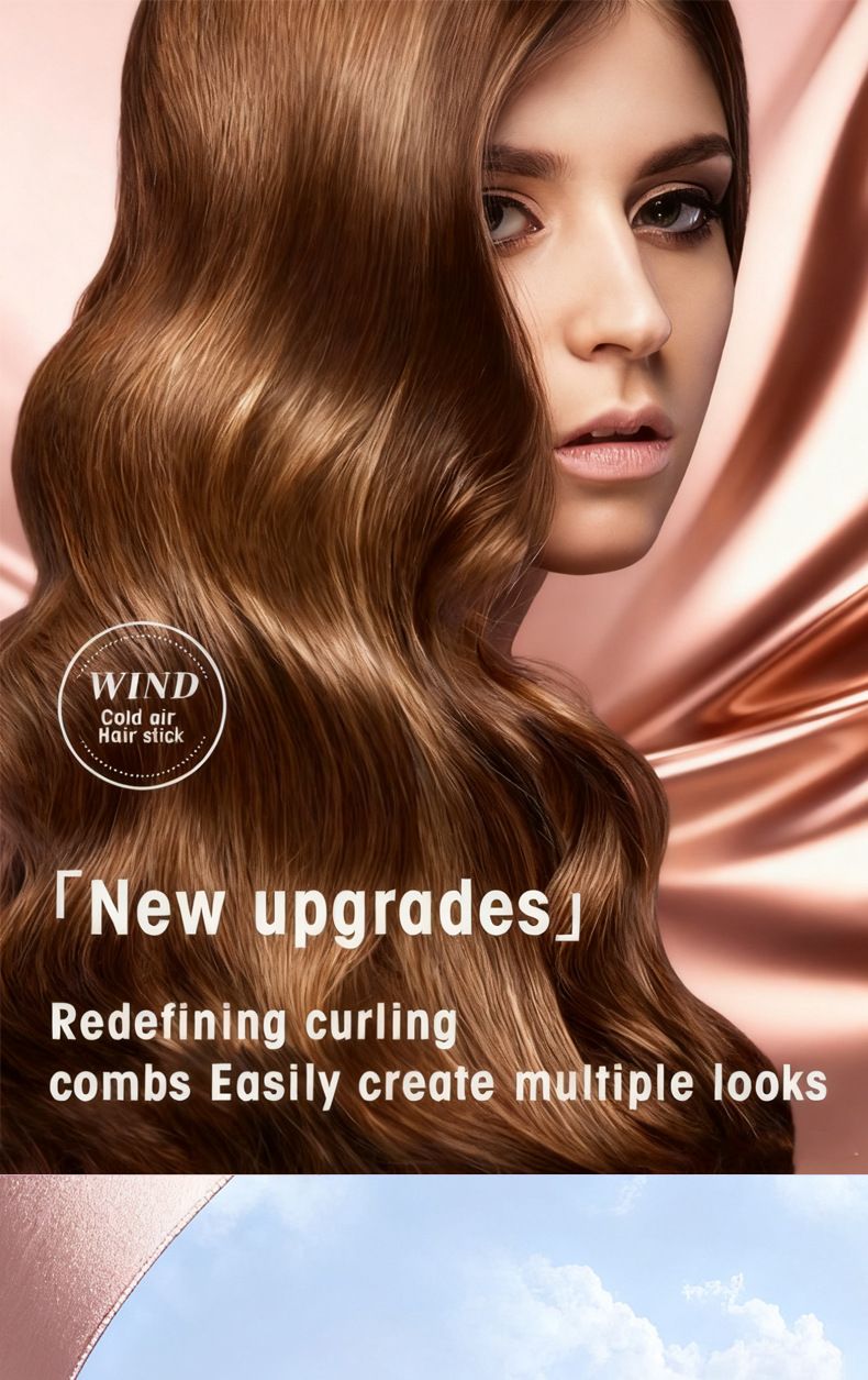 Nuovo ferro arricciacapelli Cool Wind And Curler a doppio uso, delicato sui capelli, per donne, salone di bellezza per la stiratura dei capelli_voghion.com