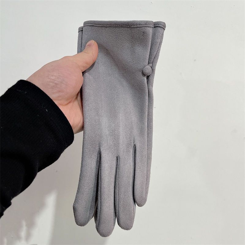 Women's winter suede glov with touch screen for driving, anti cold windproof riding glov, spring and autumn new_voghion.com