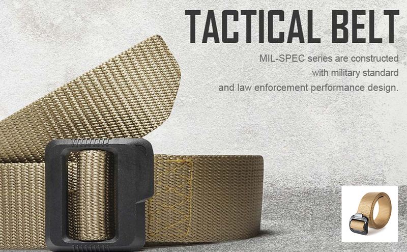 HOT Men Tactical Military Style Webbing Quick-Release Outdoor Hunting Multi Function Plastic Buckle Nylon Canvas Belt_voghion.com