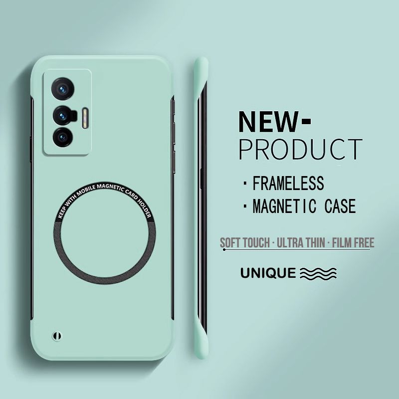 Ultra Thin Hard PC Magnetic Frameless Phone Case For Oppo Master NEO 3T GT 2 3 Realme 10 11 Pro Plus Matte Cover_voghion.com
