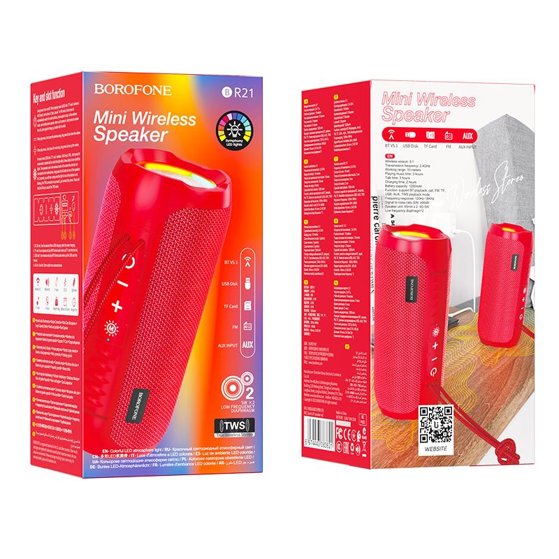 Głośnik Bluetooth BR21 do sportu, festiwal muzyczny, bezprzewodowy, wysokiej jakości, z możliwością wkładania kart, przenośny głośnik zewnętrzny_voghion.com