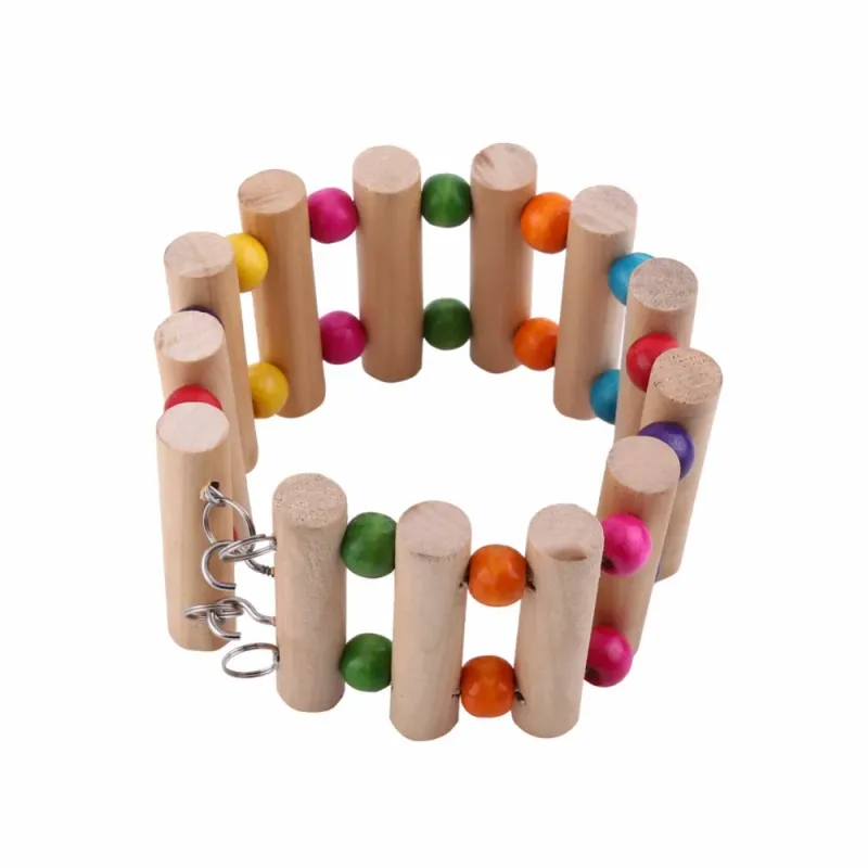 Criceto in legno che sale le scale, pappagallo, criceto, giocattoli da gioco, porcellino d'India, cincillà, altalena, giocattoli sportivi, prodotti per piccoli animali_voghion.com