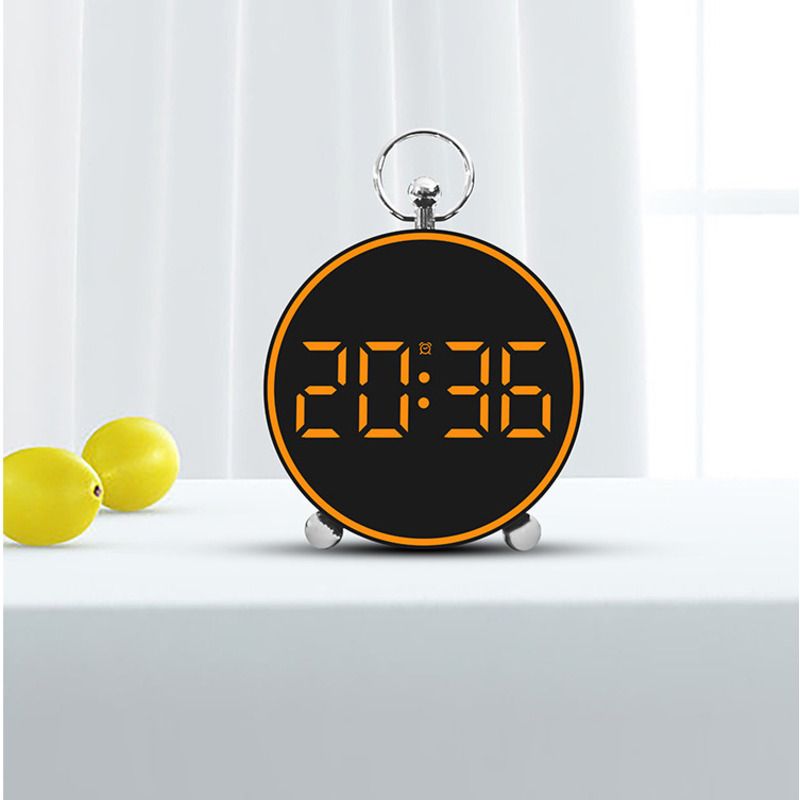 Nuovo orologio creativo con allarme elettronico semplice a LED per la casa, da comodino, con temperatura, in plastica 8025_voghion.com