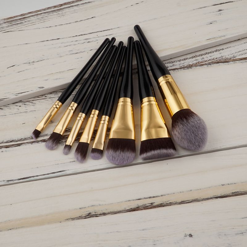8 pezzi pennelli per trucco set di strumenti di bellezza pennello per fondotinta trucco bellezza GUJHUI fabbrica di origine_voghion.com