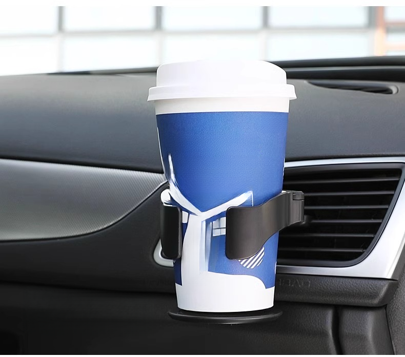 Voiture pour thé au lait, porte-gobelet pour boisson au thé, grille d'aération de climatisation de voiture, cendrier, support de fixation, support_voghion.com
