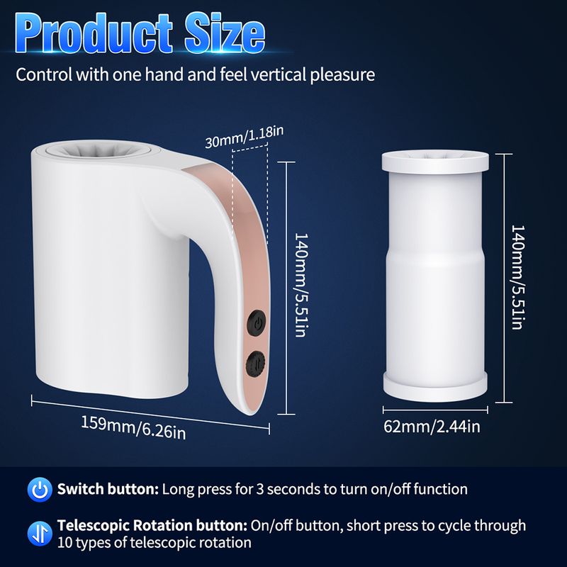 Masturbatore automatico a rotazione telescopica per uomini, tazza di masturbazione orale a forma di bollitore, giocattolo sessuale per adulti_voghion.com